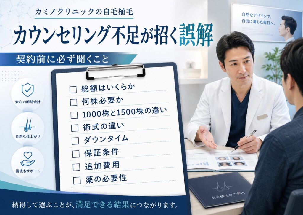 カウンセリング不足が招く誤解