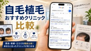 自毛植毛おすすめクリニック比較|費用・口コミ・術式・バレにくさで選ぶ【2026年6月最新】