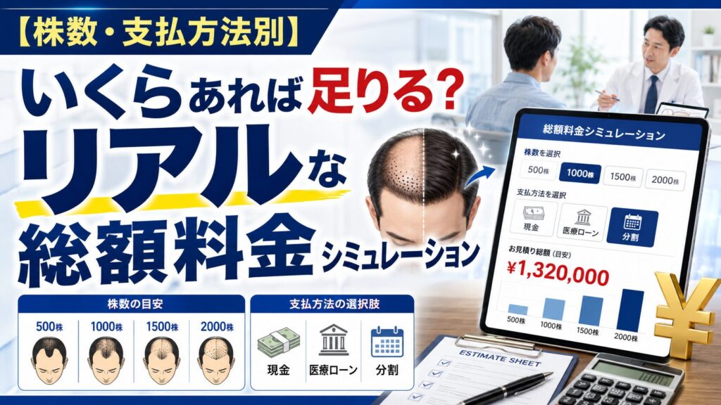 【株数・支払方法別】いくらあれば足りる？リアルな総額料金シミュレーション