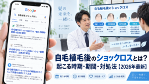 自毛植毛後のショックロスとは？起こる時期・期間・対処法【2026年最新】