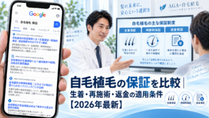 自毛植毛の保証を比較｜生着・再施術・返金の適用条件【2026年最新】