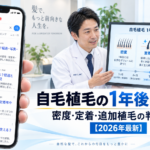 自毛植毛の1年後は完成?密度・定着・追加植毛の判断時期【2026年最新】
