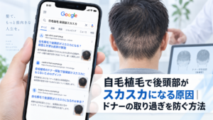 自毛植毛で後頭部がスカスカになる原因｜ドナーの取り過ぎを防ぐ方法
