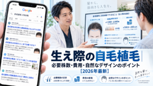 生え際の自毛植毛｜必要株数・費用・自然なデザインのポイント【2026年最新】